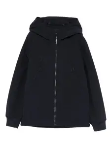Куртка на молнии с капюшоном C.P. Company Kids, синий