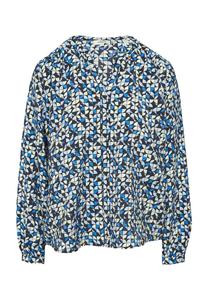 Блузка-Рубашка с разрезом по горловине S.Oliver, синий