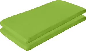 Детская простыня на резинке Erding, 2 шт., цвет "яблочно-зеленый", 60x120 см - 70x140 см Erwin Müller