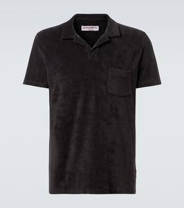 Хлопковая поло из махровой ткани Orlebar Brown, Volcano Ash Grey