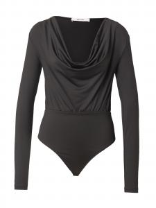 ABOUT YOU Боди-рубашка 'Willa' в черном цвете