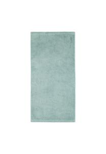 Зелёные махровые полотенца life style uni 7007 fjord - 452 Cawö