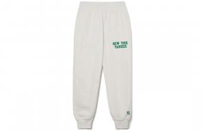 MLB Вязаные спортивные штаны унисекс кремового цвета