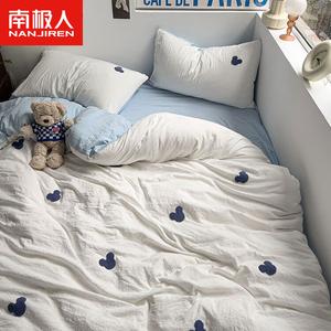 Antarctic Комплект постельного белья 1,8 м, 4 предмета: пододеяльник 200×230 см, простыня, 2 наволочки, Bailanmiji, свежий и дышащий