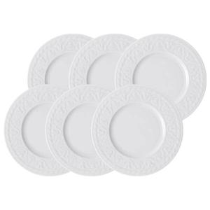 Хлебные тарелки челлини, набор 6 шт. Villeroy & Boch, белый