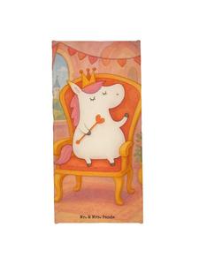 Mr. & Mrs. Panda Банное полотенце с изображением принцессы-единорога, без надписи, белого цвета