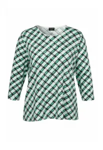 Блузка karomuster с рукавами 3/4 Via Appia Due, Grün