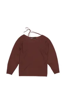 Топ с длинными рукавами и завязками Bimba Y Lola, коричневый