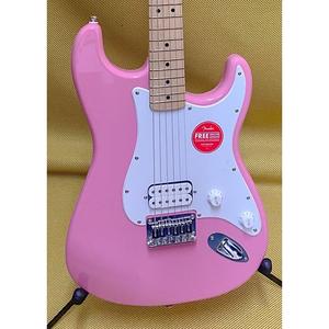 Электрогитара 037-3302-555 Squier By Fender Sonic Stratocaster Hardtail One Humbucker Guitar Maple Neck 2023 - Flash Pink