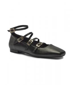 Кожаные балетки Alohas, черный