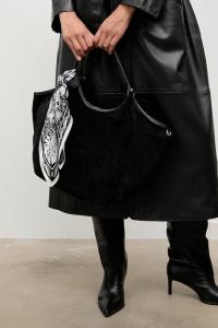 Шелковый шарф Answear.Lab, черный