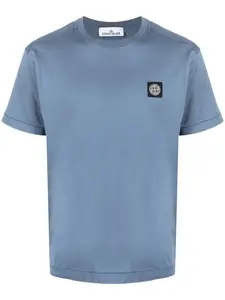 Футболка с нашивкой-логотипом Stone Island, синий