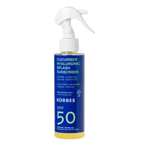 Защитный спрей для лица и тела spf50, 150 мл Korres Cucumber