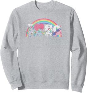 Толстовка My Little Pony Retro I Love The 80's Rainbow Classic Group, серая