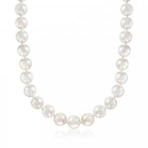 Ожерелье Ross-Simons из жемчуга-ракушки 13,5-14 мм в стерлинговом серебре Ross-Simons, 20 In