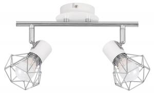 Потолочный светильник Nettlife Diamonds 2-flammig, белый - металл - 10 х 20 х 28 см