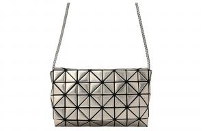 PLATINUM COFFRET Полиуретановый Конверт Сумка Переносная Нагрудная Сумка Через Плечо Женская Бронзовая ISSEY MIYAKE