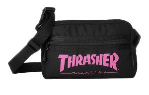 Thrasher Полиэстеровая поясная сумка Regular Unisex Black Pink