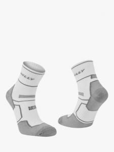 Двухслойные носки для бега с манжетой Hilly, White