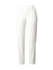 Брюки со складками спереди OBJECT Slim fit Pleat-Front Pants LISA, белый