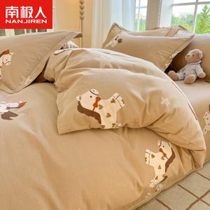 Antarctic Комплект постельного белья из 4 предметов (простыня 150 см, пододеяльник 200х230 см), хлопок с кружевом, Beier LT