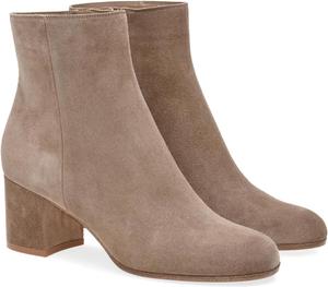 Женские ботильоны с массивным средним каблуком, круглым носком и боковой молнией, короткие стильные ботильоны для осени и зимы, удобные для вечеринок и повседневной офисной работы Generic, Apricot