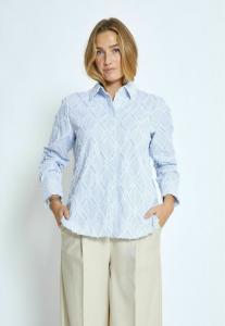 Блуза Minus ASTRA, S Ice Blue Stripe/Light Blue