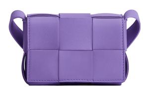 Bottega Veneta Сумка-тоут из овчины миниатюрная женская фиолетовая через плечо