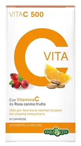 Erba Vita Vita C 500 Добавка для иммунной системы, 30 таблеток