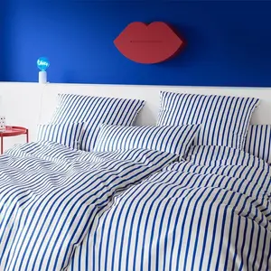 Элегантный комплект постельного белья, сатин Мако двуспальный, цвет ультрамарин, размер 135х200+80х80 Elegante