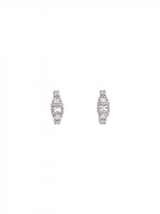 Faina Женские серьги-кольца из серебра