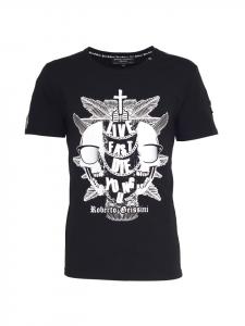 Футболка Live Fast, черная Roberto Geissini