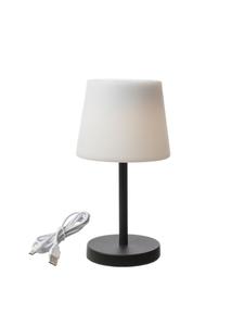 Светодиодная настольная лампа с перезаряжаемым Bluetooth-динамиком, высота: 38 см, черная MARELIDA