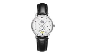 Disney Часы Winnie The Pooh Series Quartz Movement Leather Watch Bands Watch Unisex White Dial