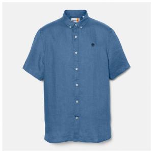 Рубашка с короткими рукавами из льна Mill brook Timberland, Dark Denim