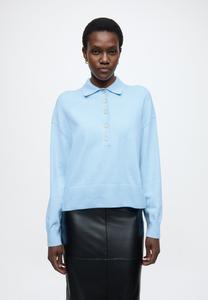 Джемпер Marc O'Polo DENIM KNIT POLO PULLOVER, LONGSLEEVE, BUTTONS, Light Blue Melange_02/Light Blue
