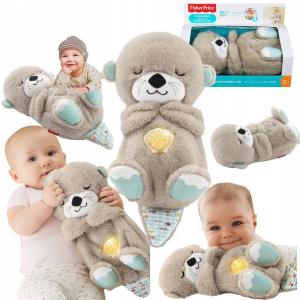 SZUMIŚ плюшевый мишка выдра мягкая игрушка Fisher-Price USYPIANKA снотворное Подарок для сна Inna marka