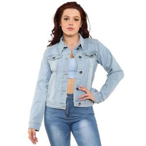 Женская джинсовая куртка стрейч Enzo, синий