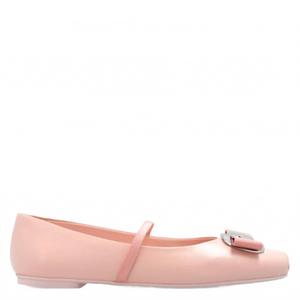 Женские балетки Vara Plate Zina розового цвета Salvatore Ferragamo, розовый