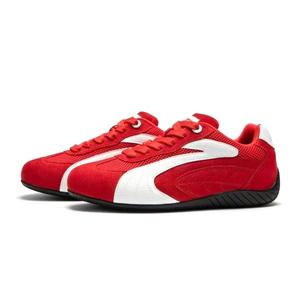 Амортизирующие, нескользящие, износостойкие, дышащие, низкие, повседневные туфли унисекс WJA, Racing Track Red