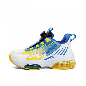 Детские баскетбольные кроссовки с противоскользящей подошвой, износостойкие, с поддержкой среднего размера, с защитой от ударов BOBDOG, синий