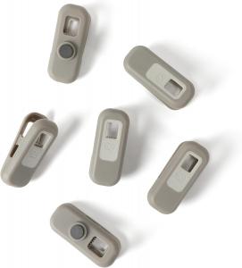 Calphalon Prime набор из 6 полипропиленовых магнитных зажимов для пакетов с термопластичной резиной - серо-коричневый