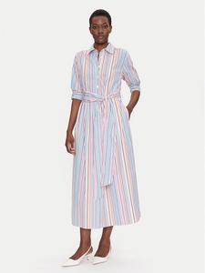 Платье-Рубашка стандартный крой Piastrella 542094 Luisa Spagnoli, мультиколор