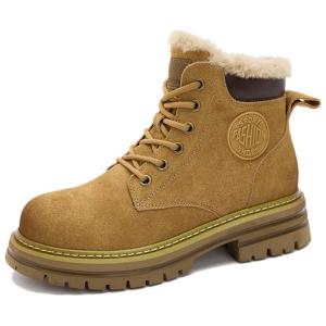 Короткий ботинок Мартин 5 см Женский ACEMICKY, Коричневый Увеличение роста