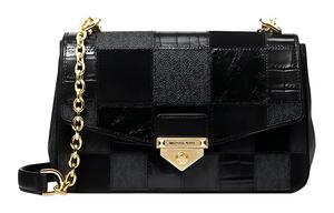 MICHAEL KORS Женская сумка через плечо из искусственной кожи черная большая