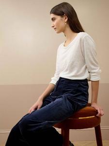 Льняная футболка с лодочкой Brora, White