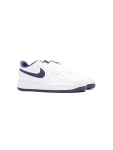 Кроссовки Air Force 1 Navy Swoosh Nike Kids, белый