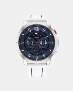 Флагманские мужские часы Luca 1792148, белые силиконовые Tommy Hilfiger, белый