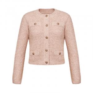 Кардиган Moco с металлической пряжкой женский, голубое озеро