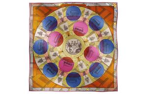 HERMES Шёлковый шарф Multicolor, Multicolor